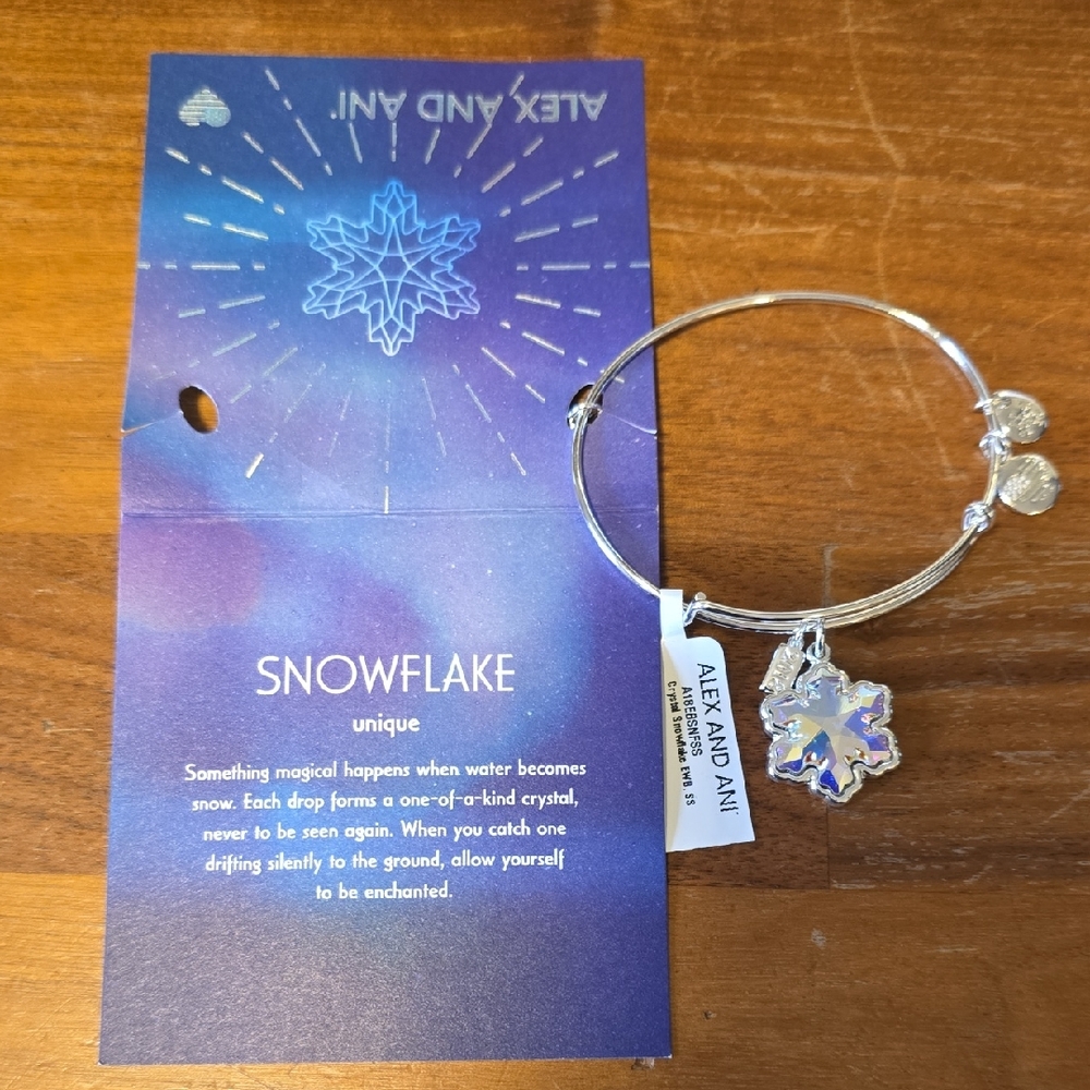 Alex and Ani Crystal Snowflake